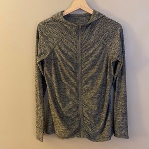 Athleta rouched zip up hoodie